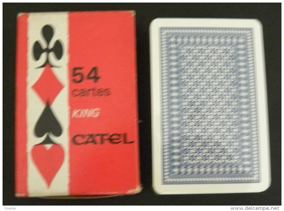 Jeu De 54 Cartes à Jouer CATEL 541 - Bleu Portraits Français King Sous Blister - 54 Carte