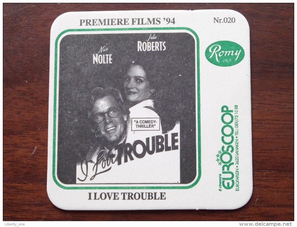 Reeks PREMIERE FILMS ´94 Nr. 020 ( Brouwerij ROMAN - Sous Bock / Coaster / Onderlegger ) Zie Foto´s Voor Detail ! - Sous-bocks