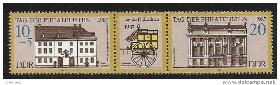 German Democratic Republic 1987 Stamp Day - Unused Stamps