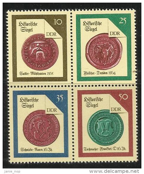 German Democratic Republic 1988 Seals MNH - Unused Stamps