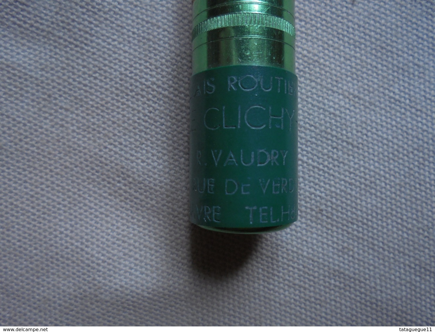 Ancien - Briquet de poche Publicité "Relais routier LE CLICHY" Le Havre