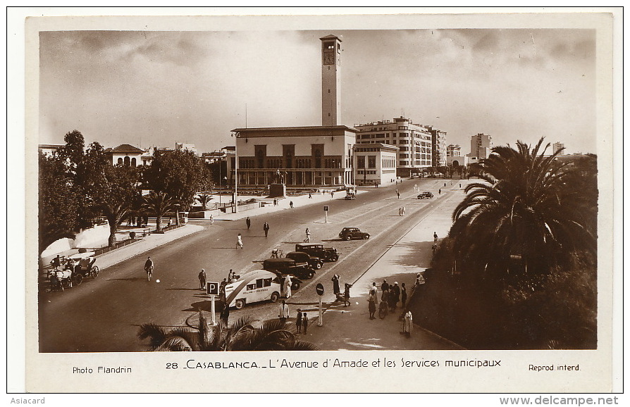 Holland Sud Afrika Raid Car Camping Car Stopped In Casablanca Morocco Avenue D ' Amade Flandrin - Afrique Du Sud