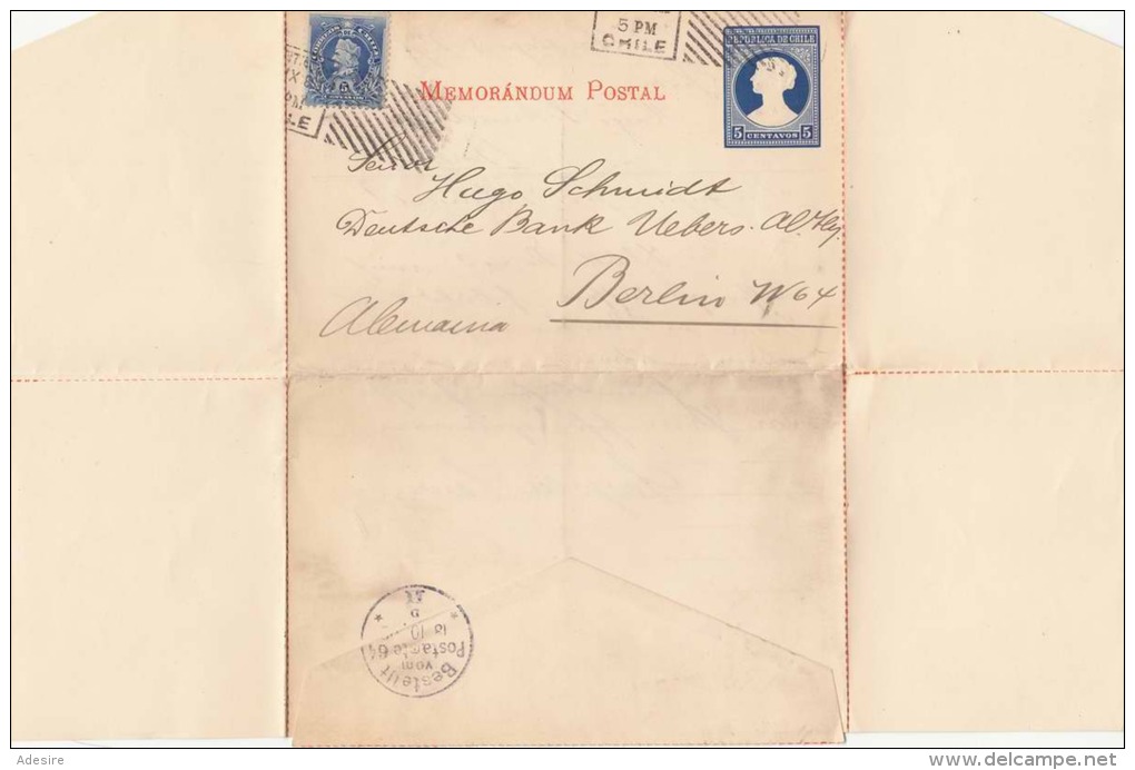 Chile Folded Letter 1903 - Chile