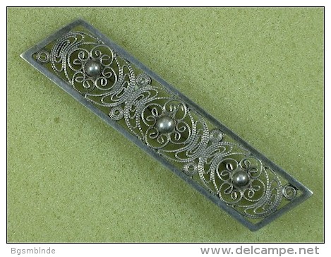 Filigranschmuck, Antike Brosche - Silber 835 - Brooches