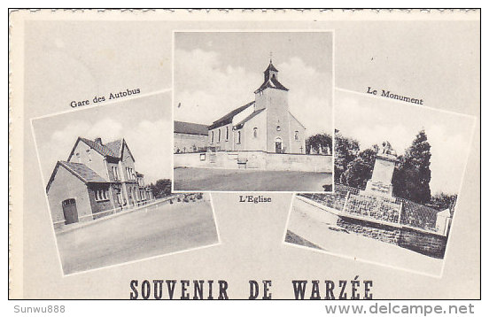 Souvenir De Warzée - Multivues (gare, église, Monument) - Ouffet