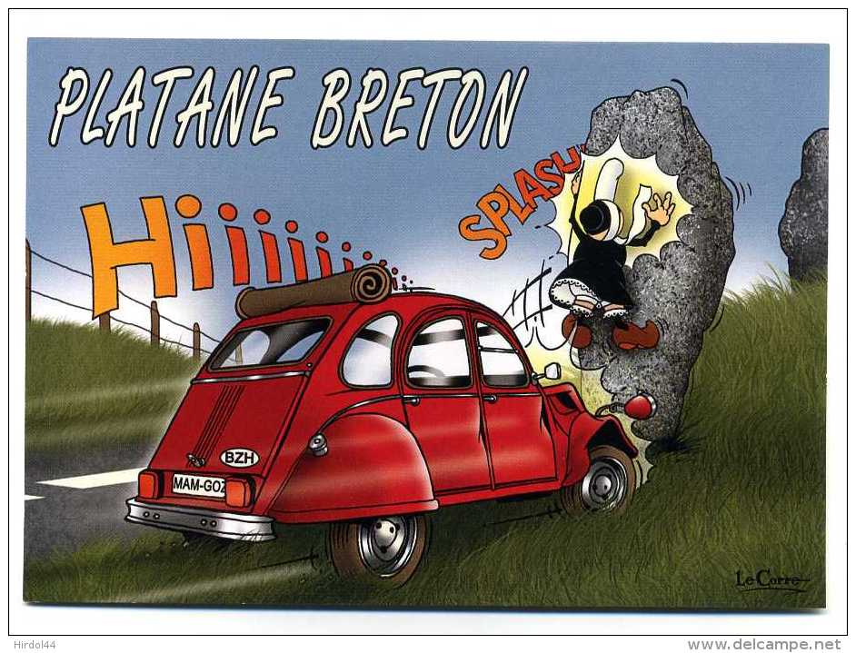 Humour : Platane Breton (menhir) - Dolmen & Menhirs