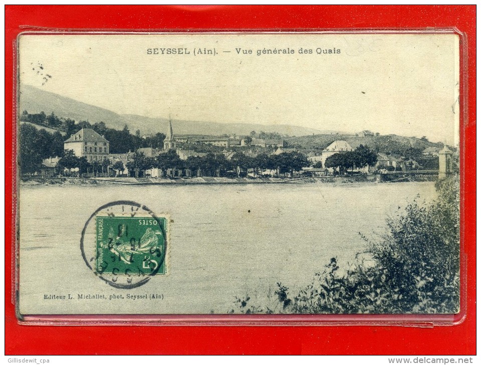 - SEYSSEL - Vue Aérienne - Vue Générale Et Les Quais - Seyssel