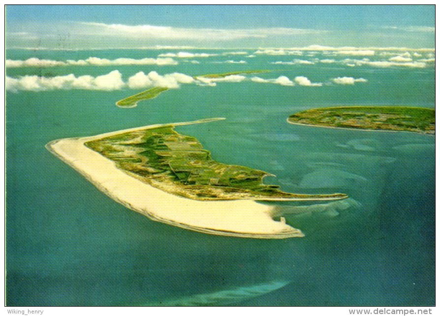 Amrum - Im Hintergrund Insel Föhr & Südspitze Sylt  Luftbild - Nordfriesland