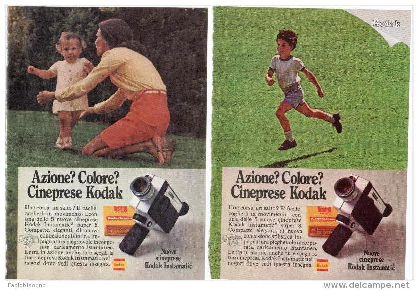 1970 - KODAK -  8 Pag. Pubblicità Cm. 13 X 18 - Cámaras Fotográficas