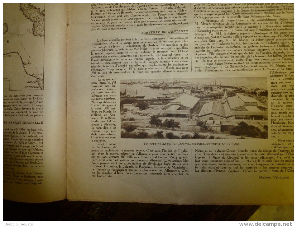 1919 LPDF:Fanions LPDF à L' Escadrille Américaine;ODESSA ;Un SINGE Domestiqué Pourrait Faire Des Tâches Simples Gratuit - Francés