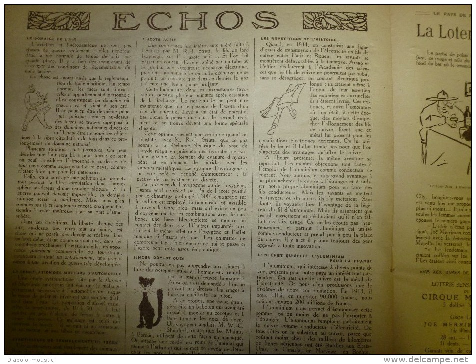 1919 LPDF:Fanions LPDF à l' escadrille américaine;ODESSA ;Un SINGE domestiqué pourrait faire des tâches simples gratuit