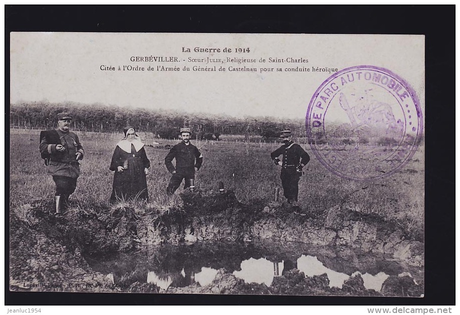 CANON GUERRE 14 / 18 CP PHOTO 1916 - Gerbeviller