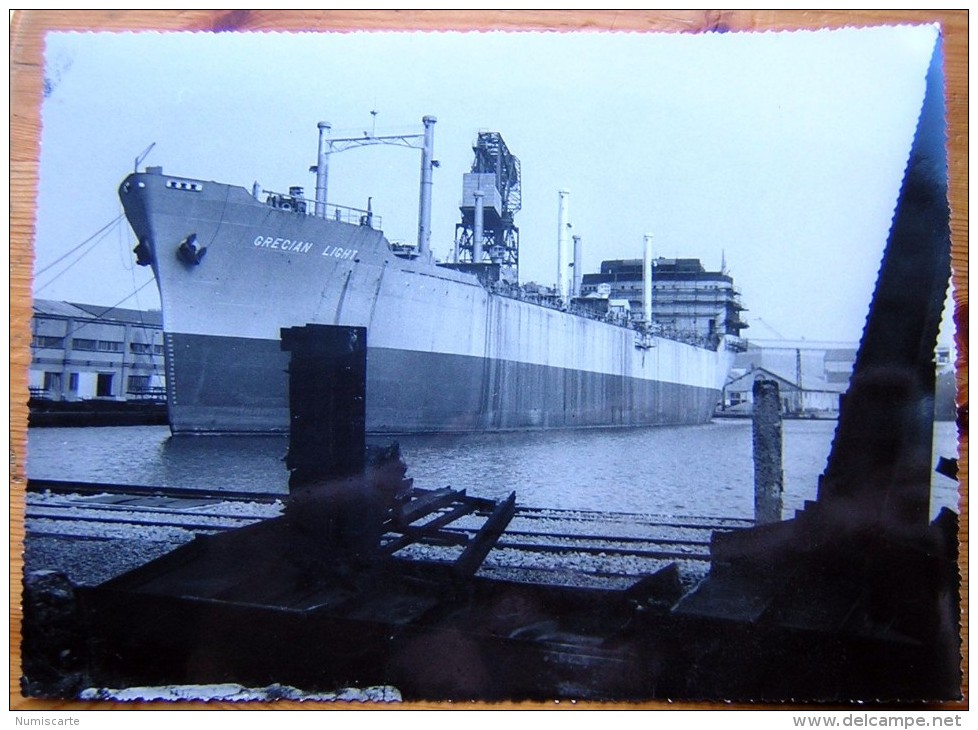 Photo Exploitation 16x22cm GRECIAN LIGHT - Bulk Carrier - Bateaux