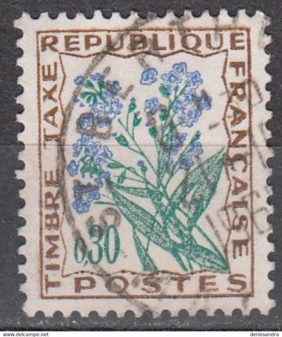 France 1964 Michel Taxe 99 O Cote (2015) 0.30 Euro Myosotis Cachet Rond - 1960-.... Used