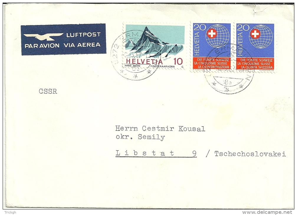 Schweiz Suisse 1967 Ermatingen &gt;&gt; Libstat CZ - Lettres & Documents