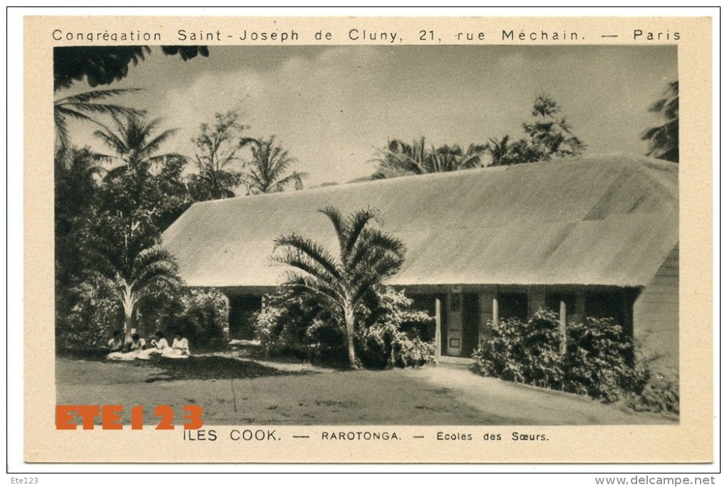 NOUVELLE CALEDONIE -  CONCEPTION - EGLISE ET ECOLE -  Congrégation Saint-Joseph De Cluny - 21 Rue Méchain - Paris - Cook Islands