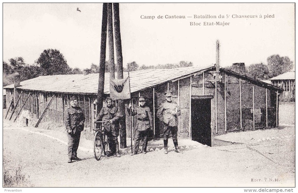 Camp De CASTEAU - Bataillon Du 5é Chasseurs à Pied - Bloc Etat-Major - Soignies