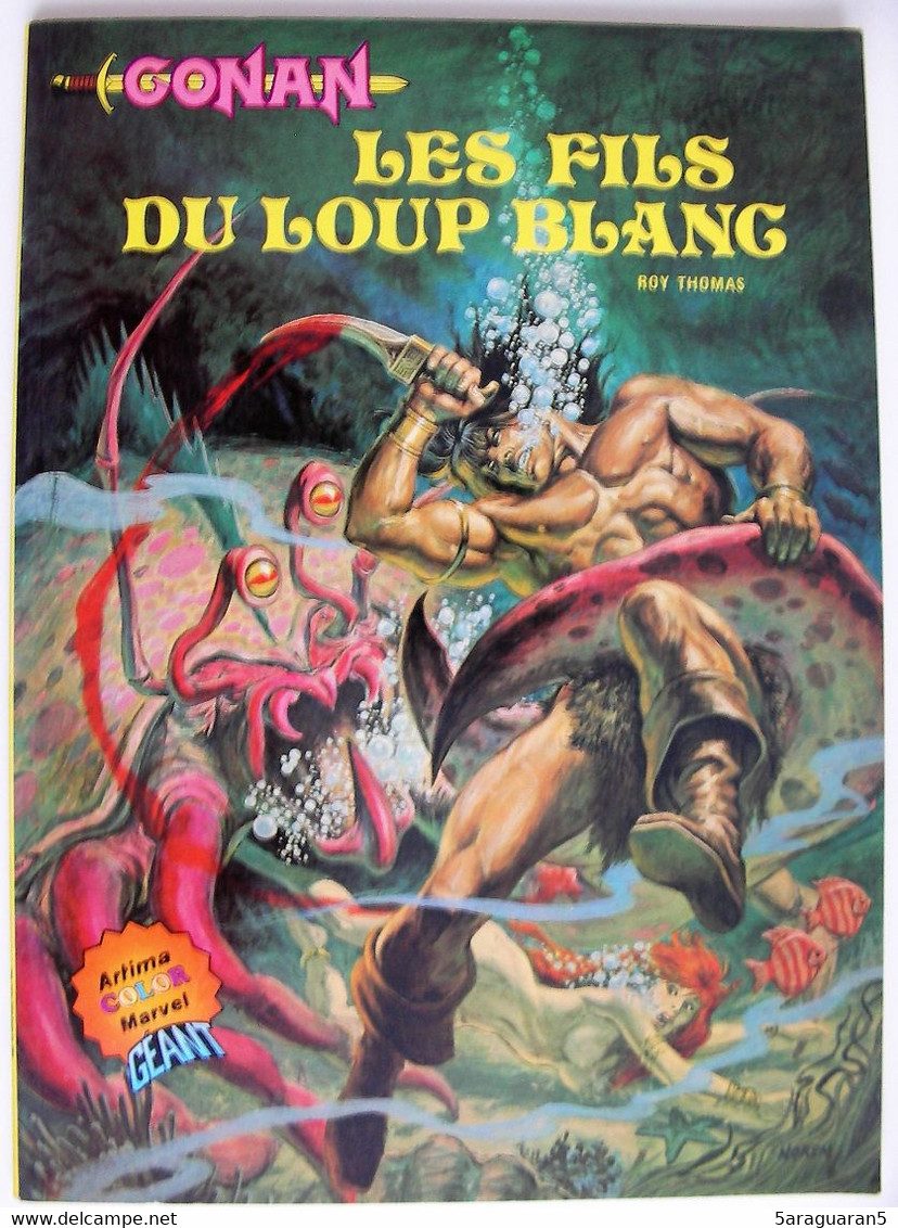 BD CONAN ( Artima Color Marvel Géant ) - 5 - Les Fils Du Loup Blanc - EO 1982 - Conan