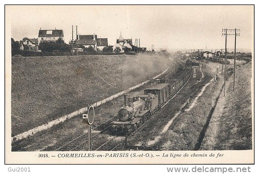 CORMEILLES EN PARISIS (95) LA LIGNE DE CHEMIN DE FER (train) - Cormeilles En Parisis