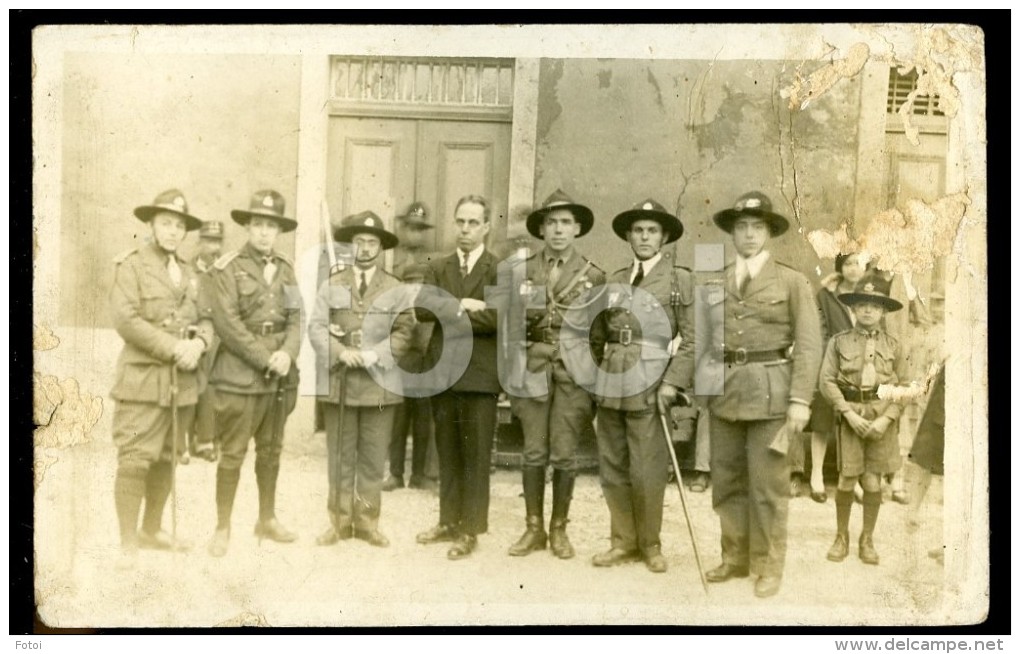 RARE REAL PHOTO FOTO SCOUTS  POSTCARD ESCUTEIROS DE PORTUGAL CARTE POSTALE - Scouting