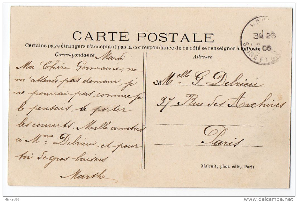 HOUILLES--1906--Ancienne Maison Historique Schoelcher (animée) N°159  éd Malcuit........à  Saisir - Houilles