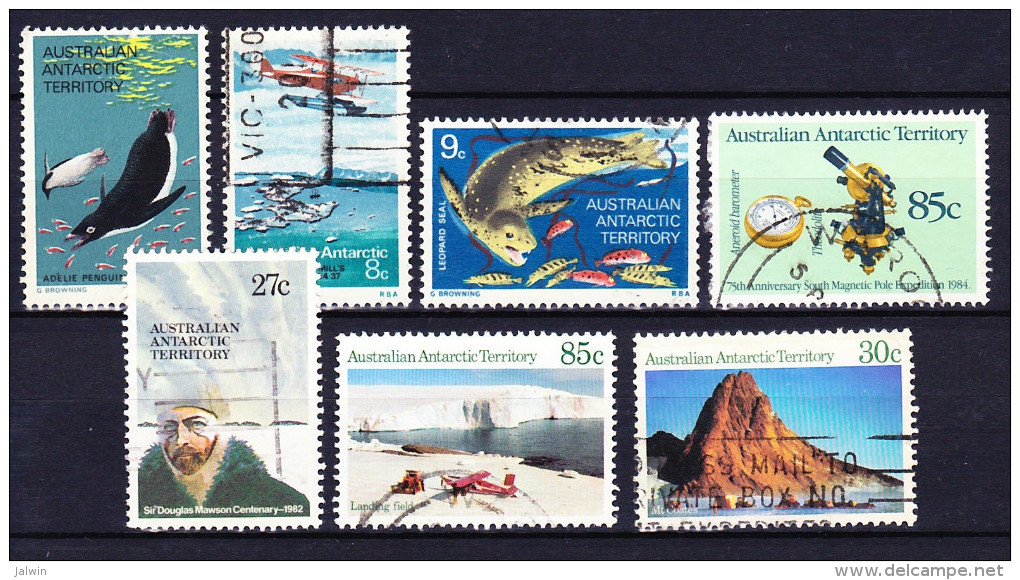 AAT Australian Antarctic Territory YT N° 25, 26, 27, 53, 62, 65 Et 67 Obl. - Used Stamps