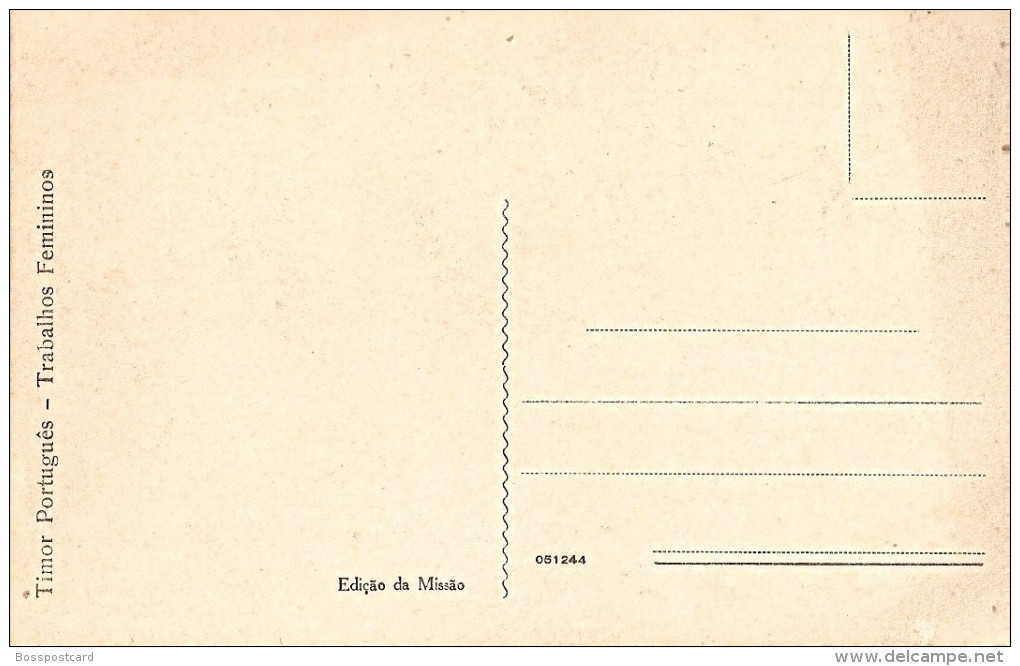 Timor - Trabalhos Femininos - Ethnique - Ethnic -  Mœurs - Portugal - Asie