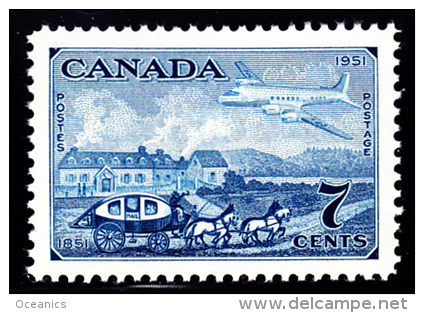 Canada (Scott No. 313 - Diligence Et Avion / Stagecoach And Plane) [**] - Unused Stamps