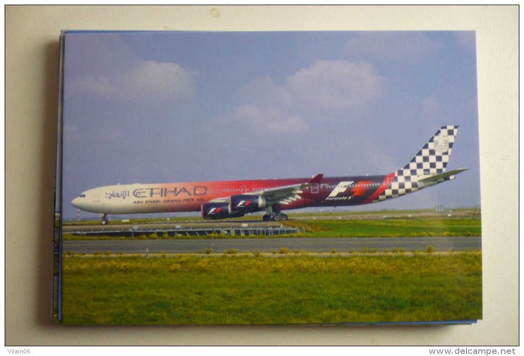 ETHIAD  AIRBUS A 340 642  A6 EHJ   GRAND PRIX F1 2014     COLLECTION VILAIN N° 843 - 1946-....: Moderne