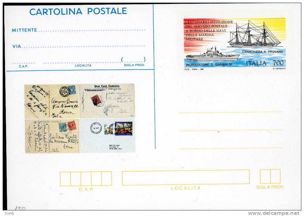 1992 INTERO POSTALE NUOVO MARINA MILITARE 700 L - Interi Postali