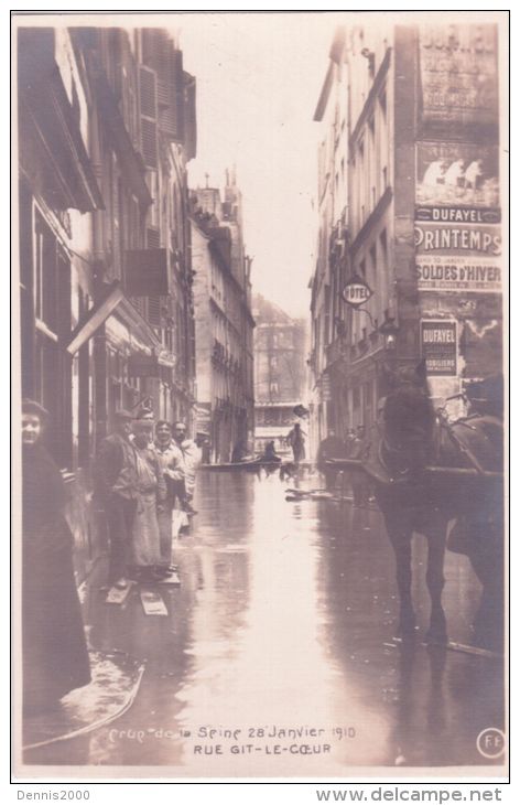 CRUE De La Seine -rue GIT-LE-COEUR  -ed. F F - Arrondissement: 06