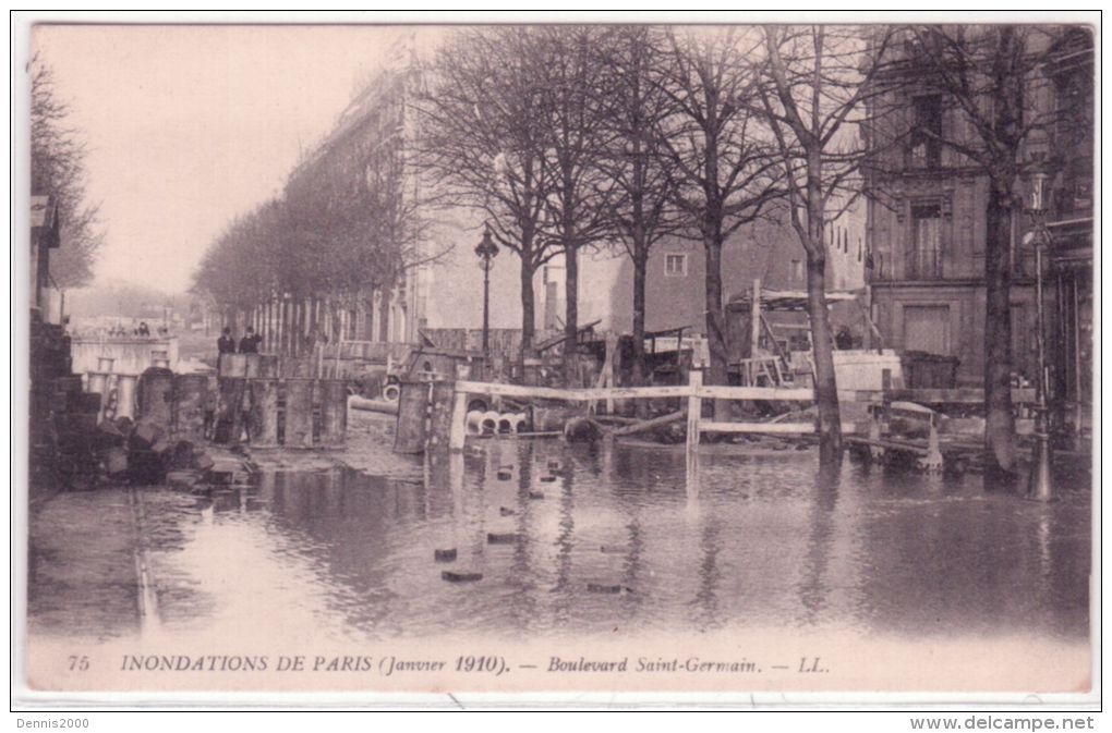Inondations De Paris - Boulevard St Germain - Ed. L L - Arrondissement: 06