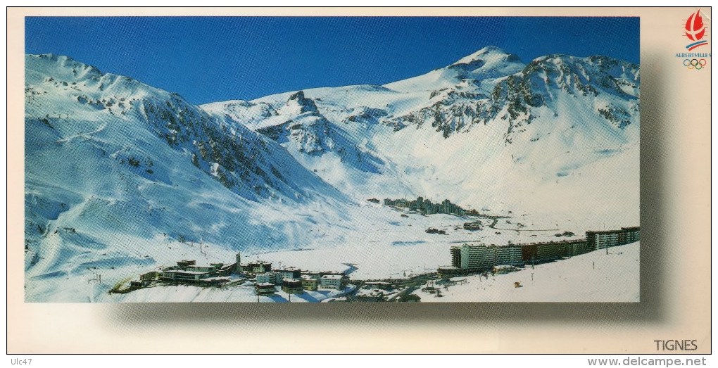 - 73 - TIGNES (Savoie) - Station Olympique - La Grande Motte 3656 M.  Val Claret - Carte Panoramique - - Autres & Non Classés