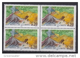 Andorra Fr. 1990 Mines 1v Bl Of 4 ** Mnh (17876) - Used Stamps
