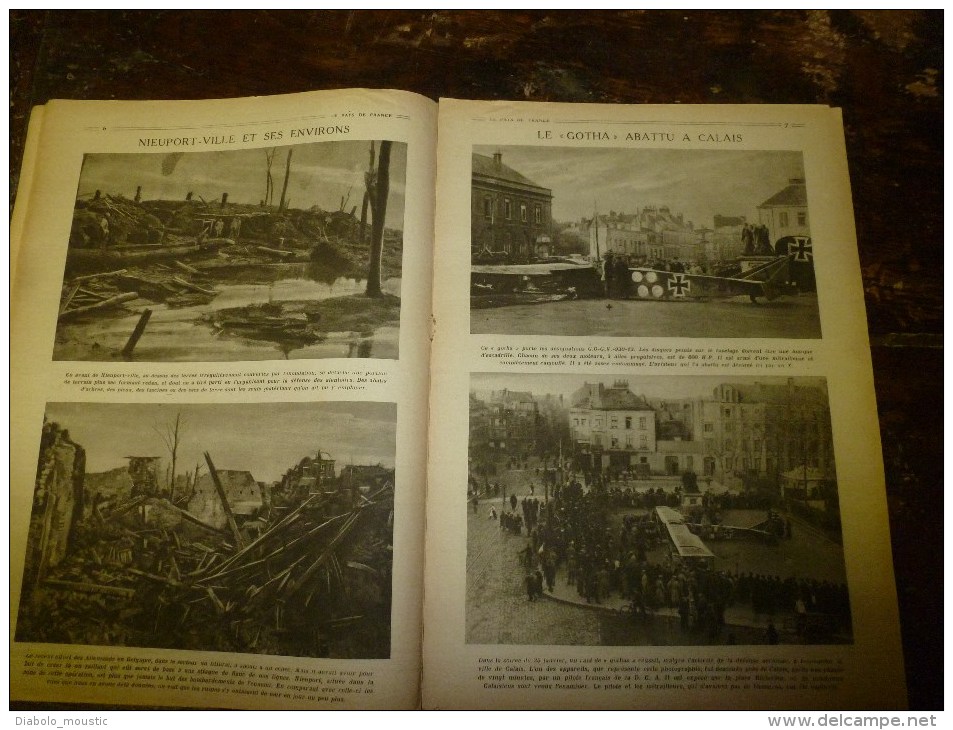 1918 LPDF: Procès Bolo; Les Greniers De L'UKRAINE ; Nieuport; Les GOTHAS à CALAIS; Le Théâtre Et La Guerre - Français