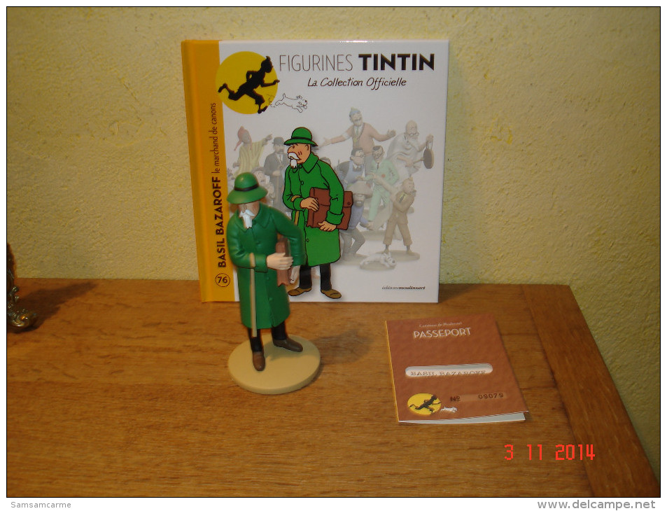 EDITION MOULINSART   BAZIL BAZAROFF LE MARCHAND DE CANONS DANS TINTIN ET L'OREILLE CASSEE - Tim & Struppi