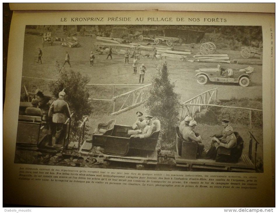 1918 LPDF: Arrestation CAILLAUX; La pharmacie de l'armée ;HELSINGFORS (Finlande);PADOUE bombardé; Les CHIENS-INFIRMIERS