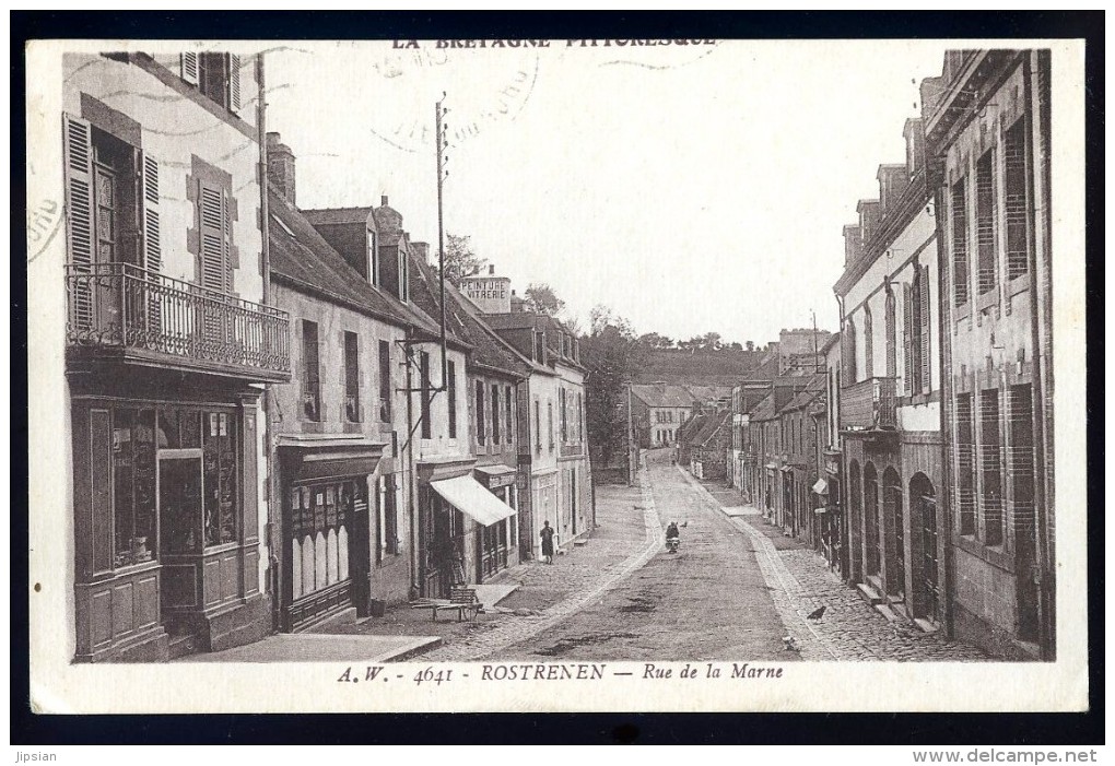 Cpa Du 22 Rostrenen Rue De La Marne     AO60 - Callac