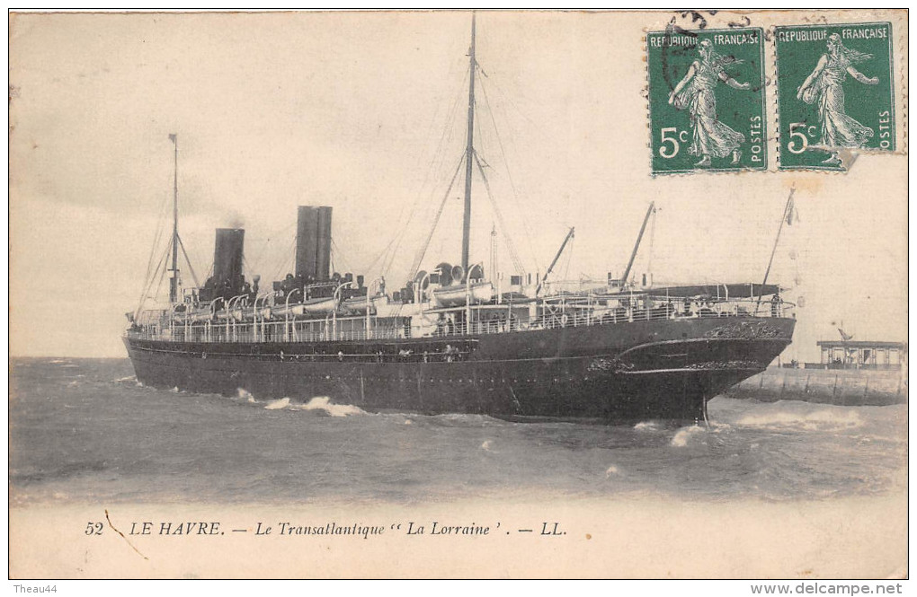 ¤¤  -  52  -  Le Transatlantique " LA LORRAINE "   -  Bateau   -  ¤¤ - Tankers