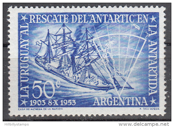 Argentina     Scott No  620   Unused Hinged     Year   1953 - Neufs