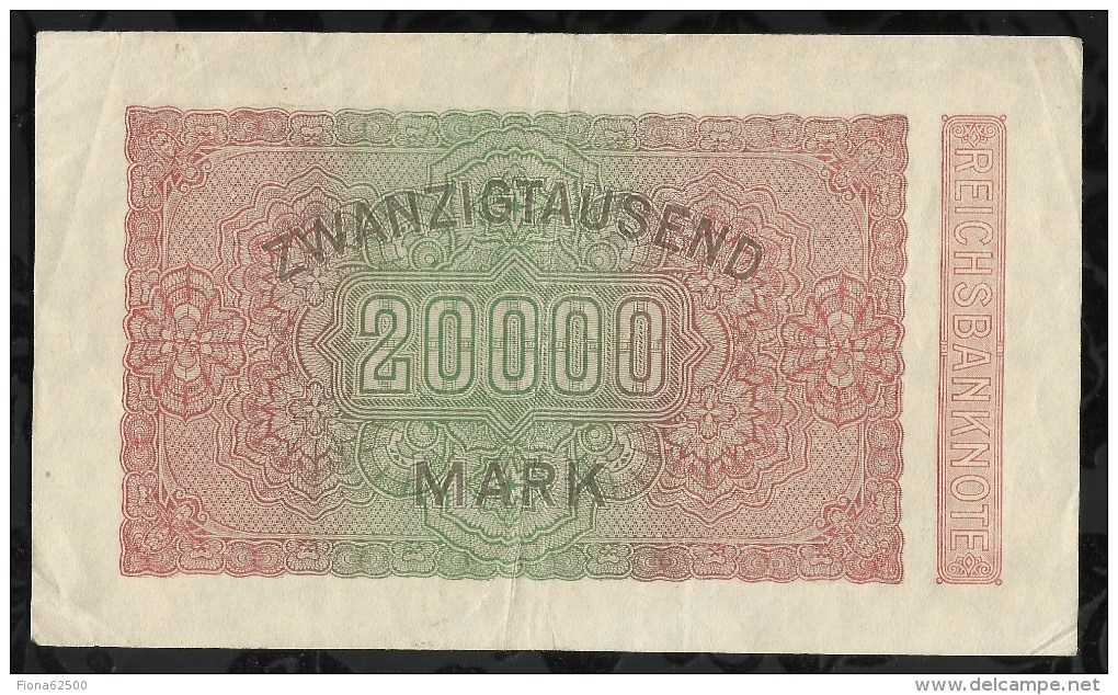 ALLEMAGNE .  BILLET DE 20.000  MARK . 1923 . - 20.000 Mark