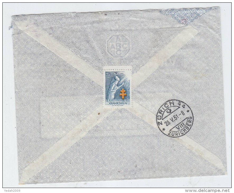 Peru/Switzerland ADVERTISING COVER 1951 - Perú