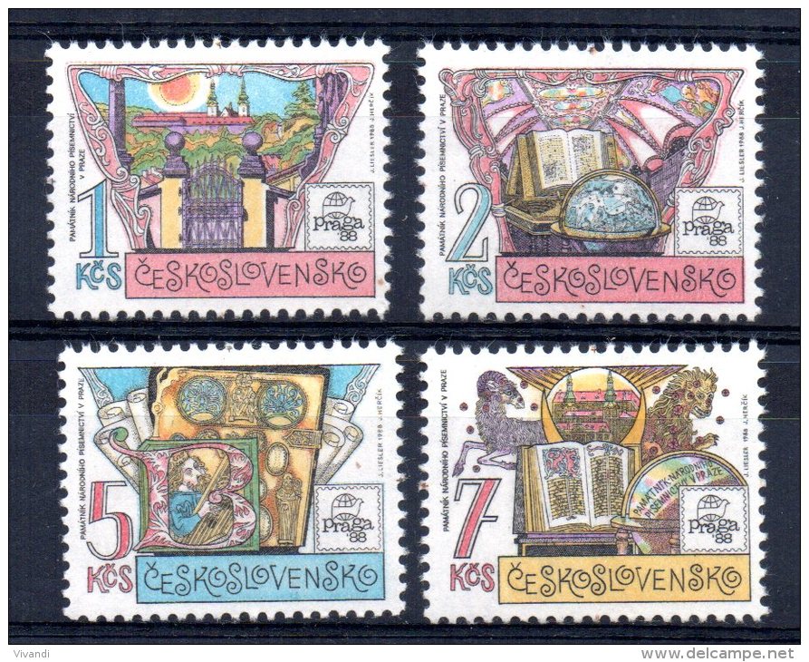 Czechoslovakia - 1988 - "Praga 88" International Stamp Exhibition (6th Issue) - MNH - Neufs