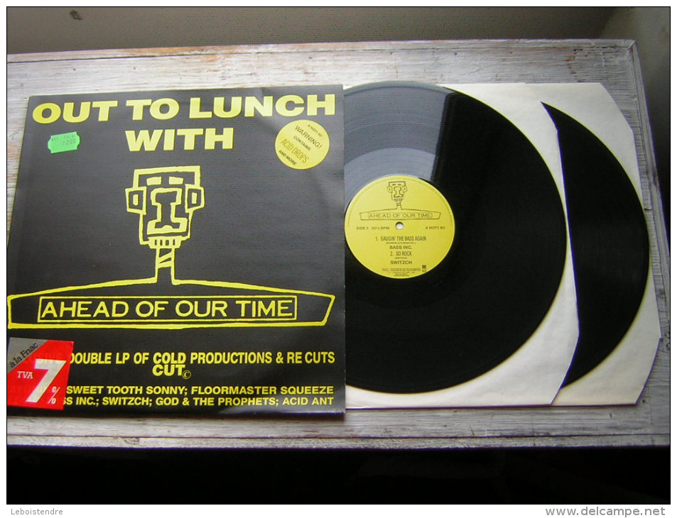 33 T 2 LP OUT TO LUNCH WITH A HEAD OF OUR TIME DOUBLE VINYL 1ER PRESSAGE? A HOT1 4U 1988 BIG LIFE MUSIC MADE IN ENGLAND - Dance, Techno & House