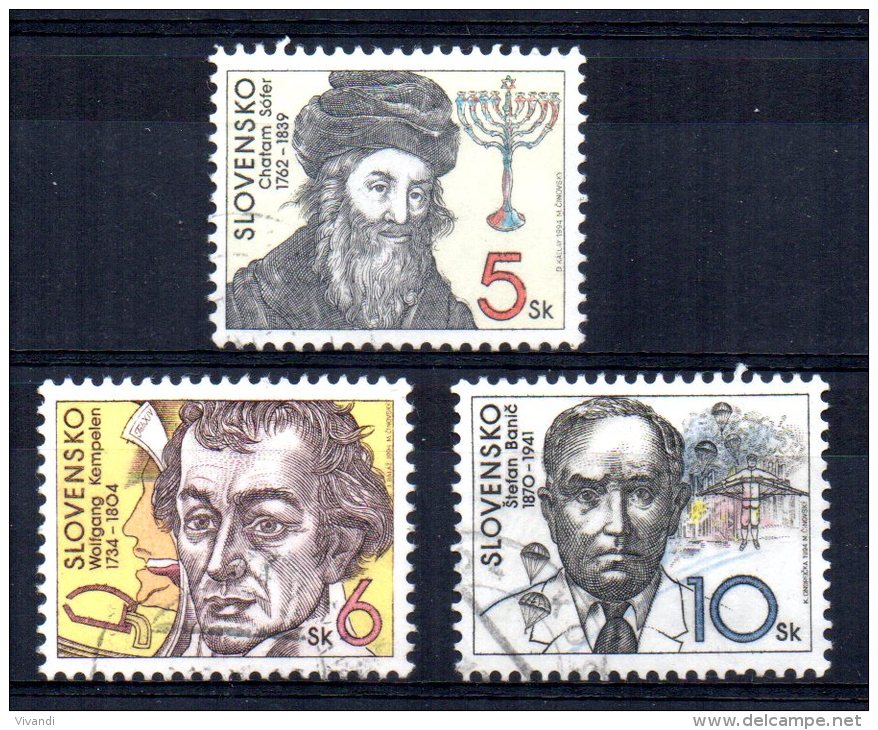 Slovakia - 1994 - Anniversaries - Used - Oblitérés