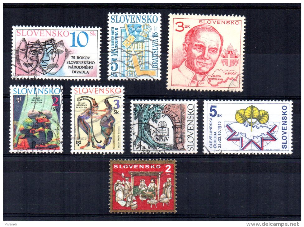 Slovakia - 1995 - 1 Set &amp; 6 Single Stamp Issues - Used - Used Stamps
