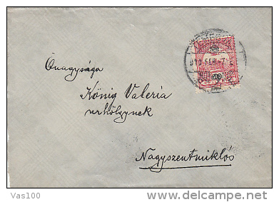 ROYAL CROWN STAMP ON LILIPUT COVER, 1910, HUNGARY - Briefe U. Dokumente