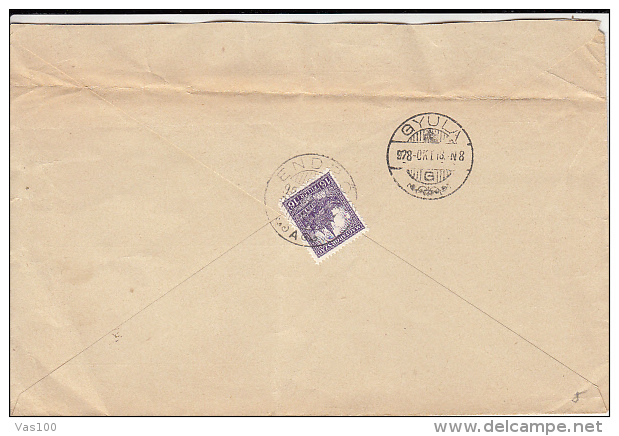 PARLIAMENT PALACE STAMPS ON COVER, CATHOLIC SCHOOL HEADER, 1928, HUNGARY - Lettres & Documents