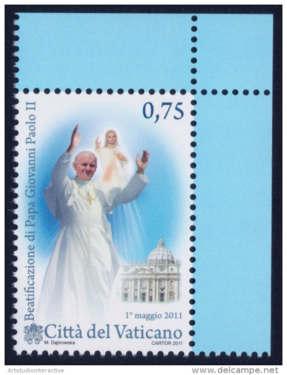 2011 VATICANO "BEATIFICAZIONE DI GIOVANNI PAOLO II" SINGOLO MNH - Neufs