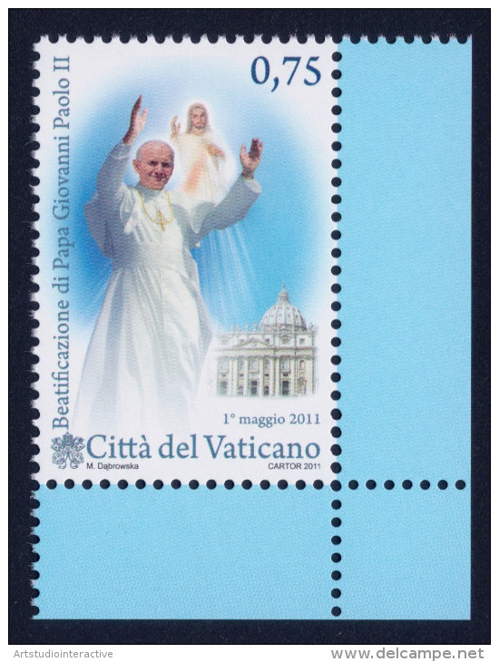 2011 VATICANO "BEATIFICAZIONE DI GIOVANNI PAOLO II" SINGOLO MNH - Nuevos